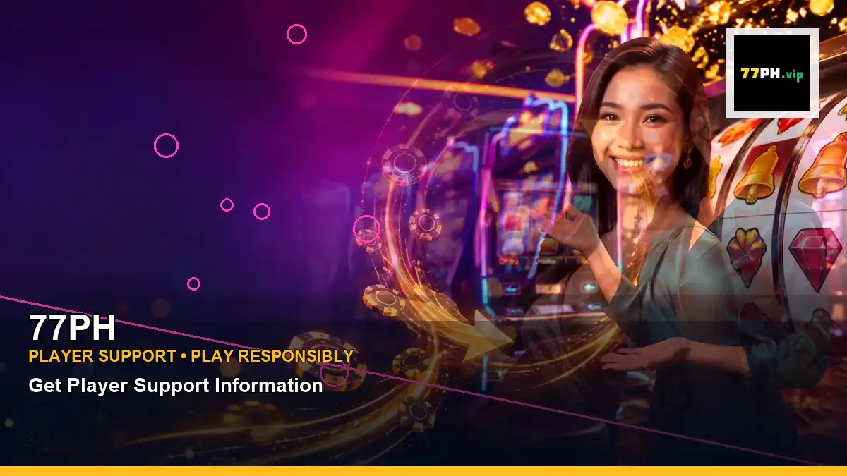 77PH neon jackpot slot games featuring an adult Filipina casino host with a wide-action composition