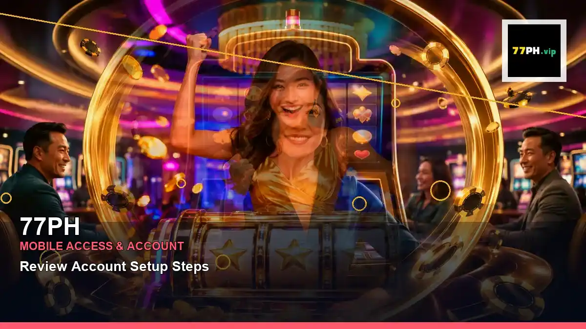 77PH centered gold jackpot slot games highlighting mobile-friendly casino play