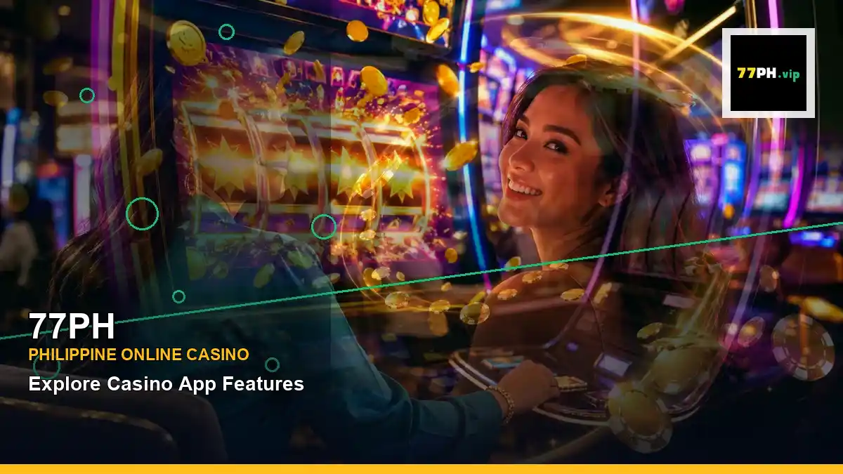 77PH first casino deposit and wallet options in a left-diagonal scene for the 77PH brand search, casino access, games,